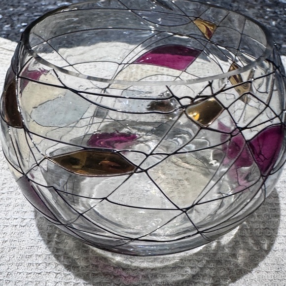 ✨Exquisite Vintage Partylite Mosaic Calypso Large Candle Votive Holder or Bowl✨ - Picture 10 of 15